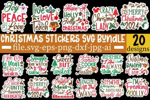 Christmas Stickers SVG Bundle: A Designer's Review for Graphics and Crafts