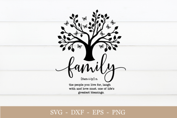 Family Tree Svg, Family Sign Svg, Png Graphics for Crafts