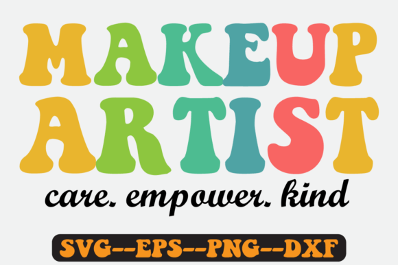 Makeup Artist Quote Retro Svg Design for Graphics and Crafts