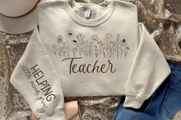 Teacher Svg , Design Wildflower Svg for Graphics and Crafts